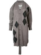 Uma Wang - Cut-off Midi Cardigan - Women - Cashmere - M, Brown, Cashmere