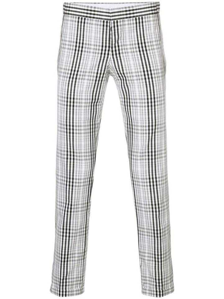 Thom Browne Shadow Prince Of Wales Chino Trouser - White