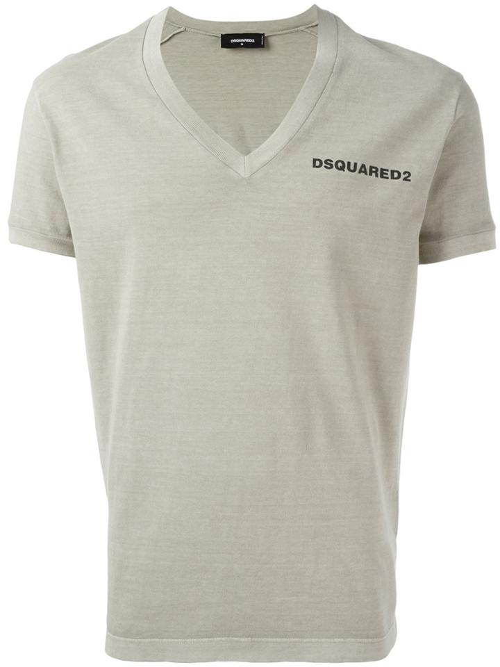 Dsquared2 Arizona V-neck T-shirt - Nude & Neutrals