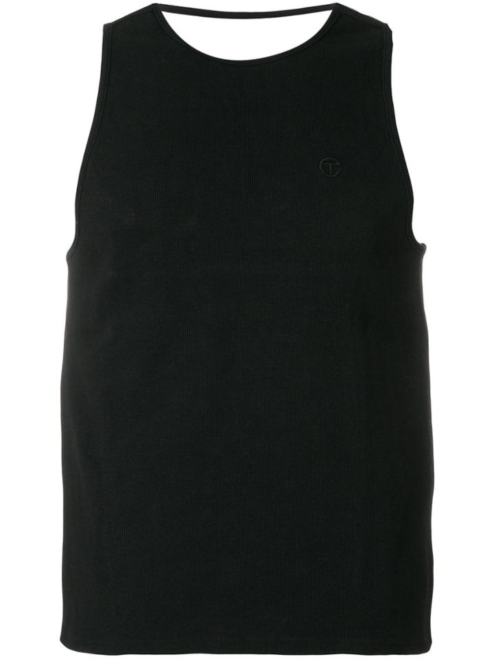 Telfar Open Back Tank Top - Black