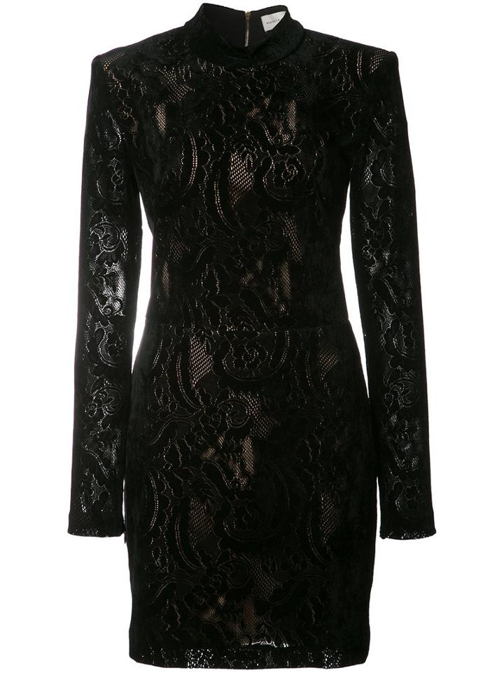 Rebecca Vallance - The Walker Mini Dress - Women - Nylon/polyester/spandex/elastane/rayon - 10, Black, Nylon/polyester/spandex/elastane/rayon