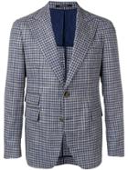 Tagliatore X Al Duca D'aosta Checked Blazer - Blue