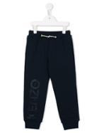 Kenzo Kids Logo Track Pants, Boy's, Size: 10 Yrs, Blue