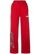 Off-white High-waisted Track Trousers - Red