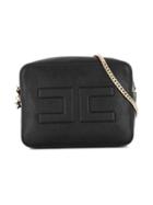 Elisabetta Franchi La Mia Bambina Logo Embossed Bag - Black