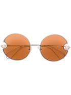 Christopher Kane Eyewear Round Shaped Sunglasses - Orange