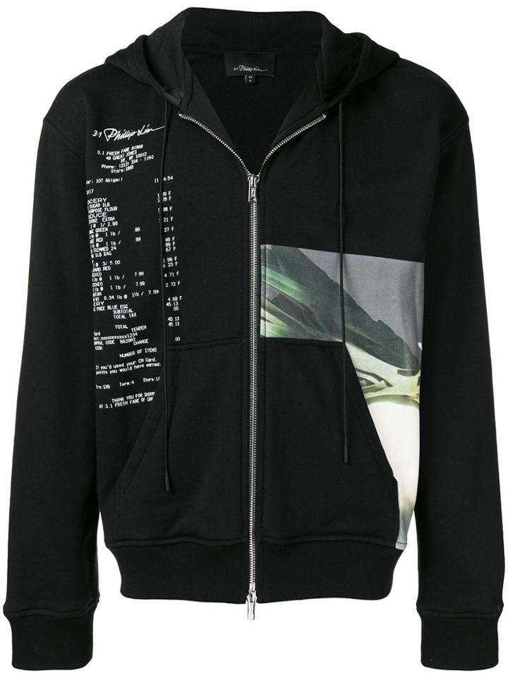 3.1 Phillip Lim Printed Hoodie - Black