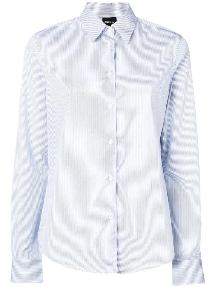 Aspesi Hairline Stripe Shirt - Blue