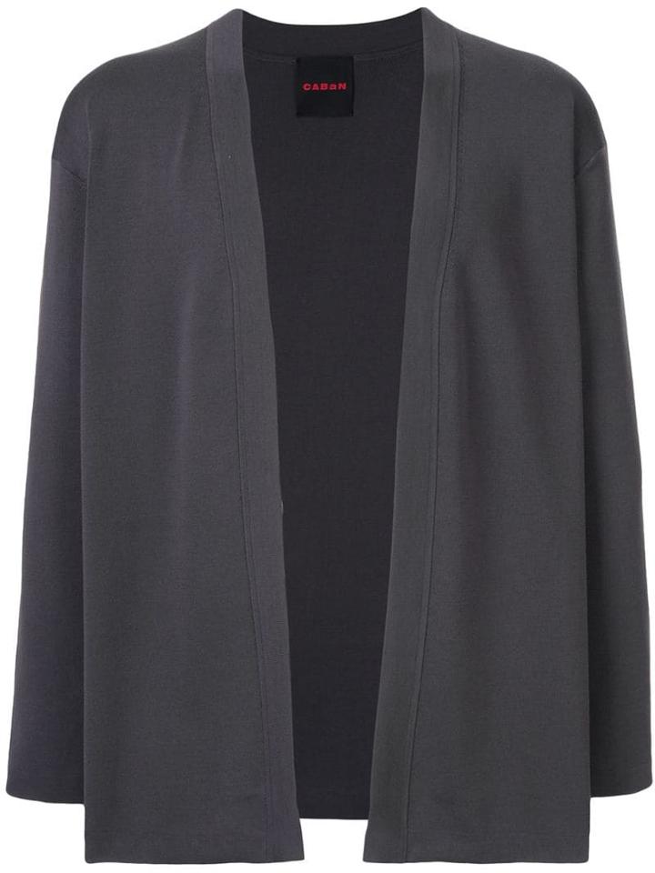 Caban Open Front Cardigan - Grey
