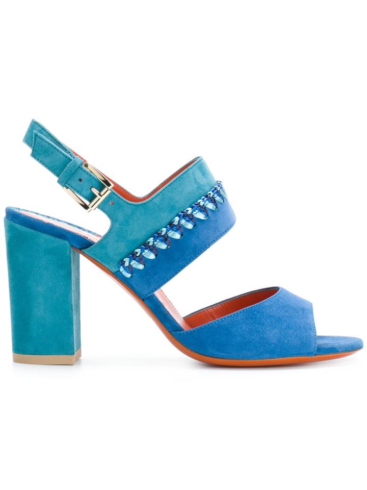 Santoni Two Tone Sandals - Blue