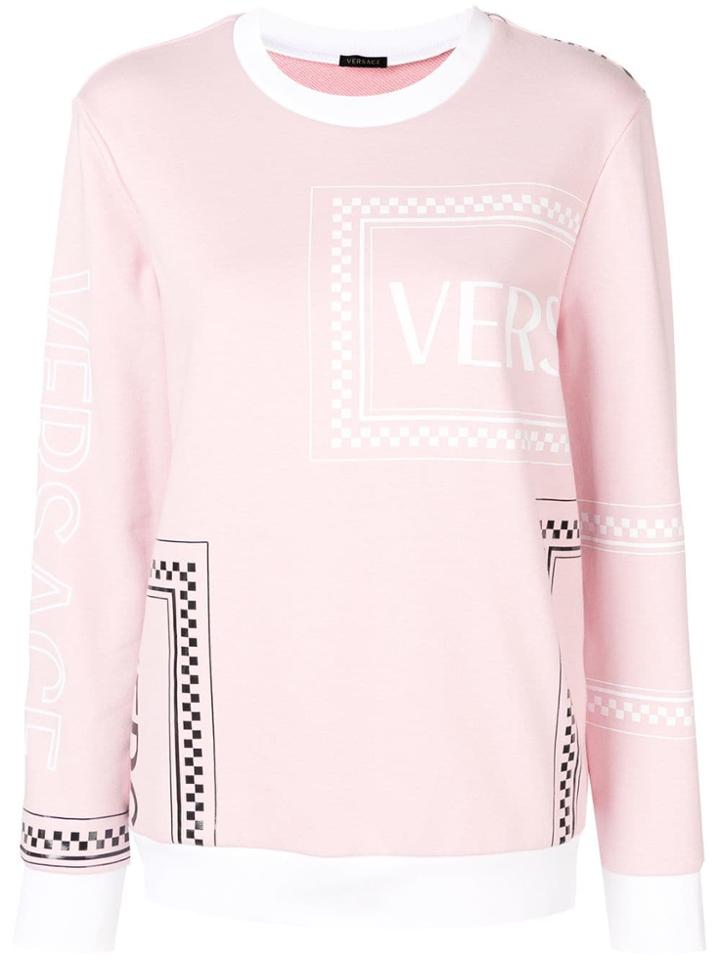 Versace Logo Mix Print Sweatshirt - A2242