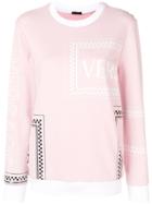 Versace Logo Mix Print Sweatshirt - A2242