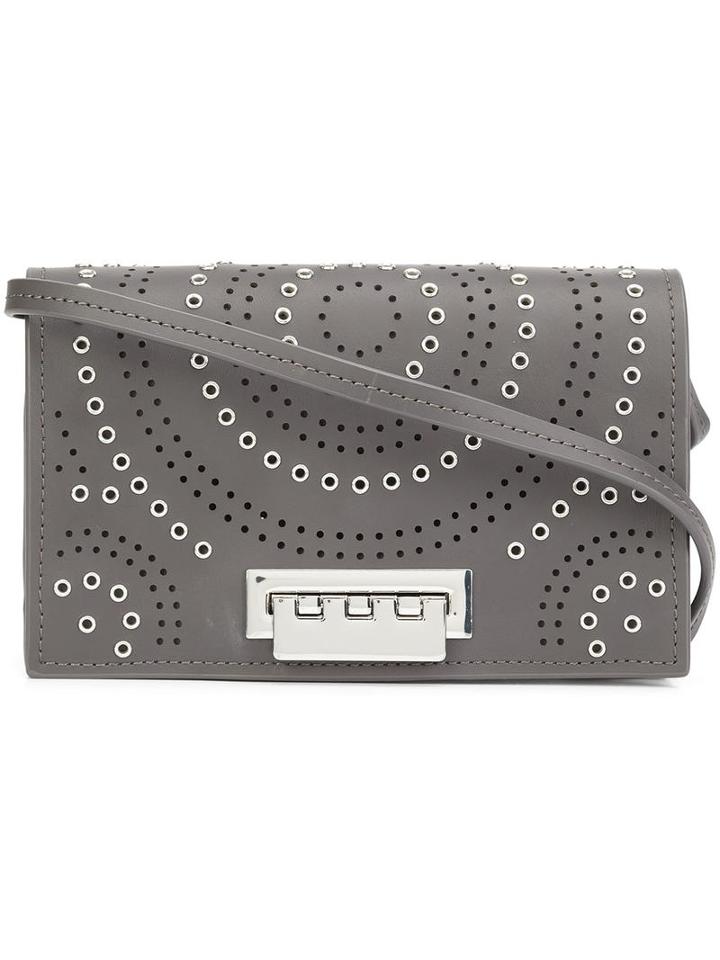 Zac Zac Posen Small Studded Crossbody Bag, Women's, Grey