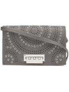 Zac Zac Posen Small Studded Crossbody Bag, Women's, Grey