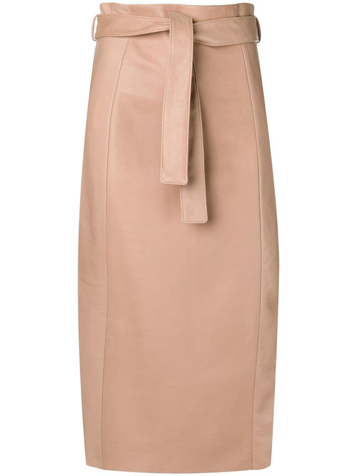 Drome Straight Skirt - Brown