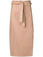 Drome Straight Skirt - Brown