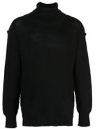 The Viridi-anne Turtleneck Knit Sweater - Black