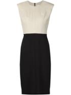 Narciso Rodriguez Contrast Fitted Dress