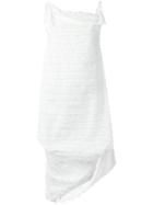 Vivienne Westwood Anglomania Fringed Asymmetric Dress - White
