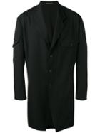 Yohji Yamamoto - Sleeve Pocket Shirt Jacket - Men - Cupro/wool - 3, Black, Cupro/wool