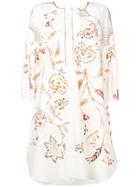 Dorothee Schumacher Embroidered Flared Dress - White