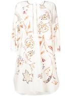 Dorothee Schumacher Embroidered Flared Dress - White