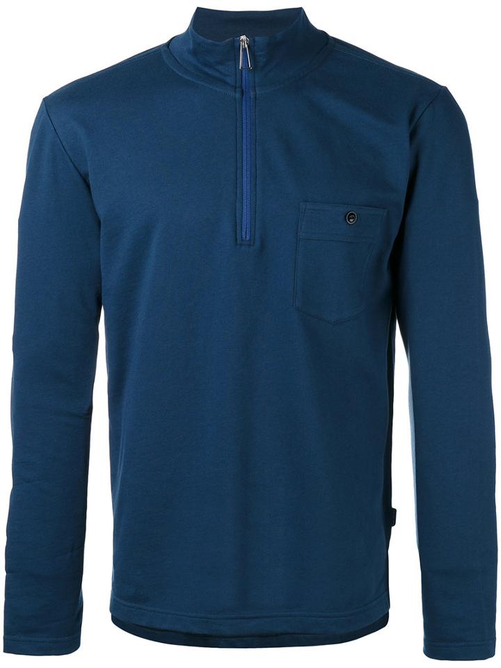 Ps By Paul Smith Zip Placket Top, Men's, Size: Xxl, Blue, Cotton