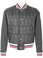 Moncler Gamme Bleu Quilted Bomber Jacket - Grey