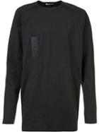 Y-3 Long-sleeved T-shirt, Men's, Size: Small, Black, Cotton
