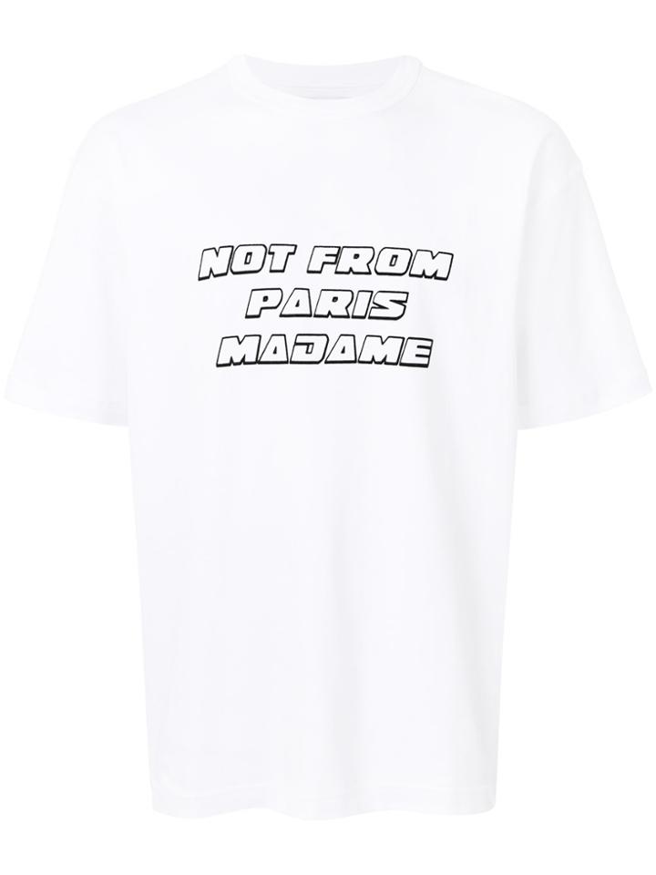 Drôle De Monsieur Not From Paris T-shirt - White