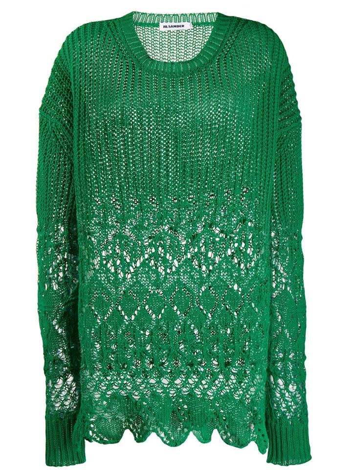Jil Sander Oversized Jumper - Green