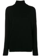 Incentive! Cashmere Turtle Neck Jumper - Black