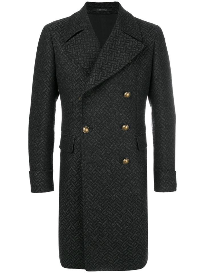 Tagliatore Double Breasted Coat - Grey