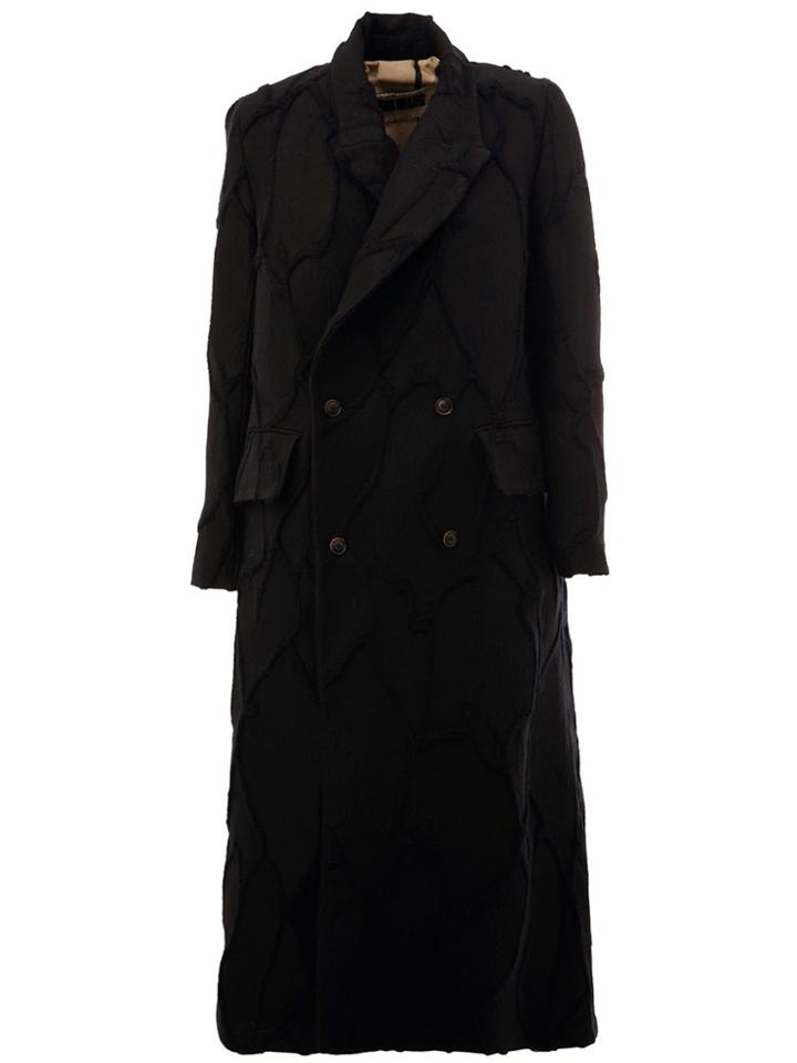 Uma Wang Single Breasted Coat - Black