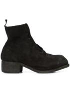 Guidi Laced Ankle Boots - Black