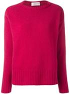 Zanone Ribbed Detailing Pullover, Women's, Size: Small, Pink/purple, Angora/virgin Wool