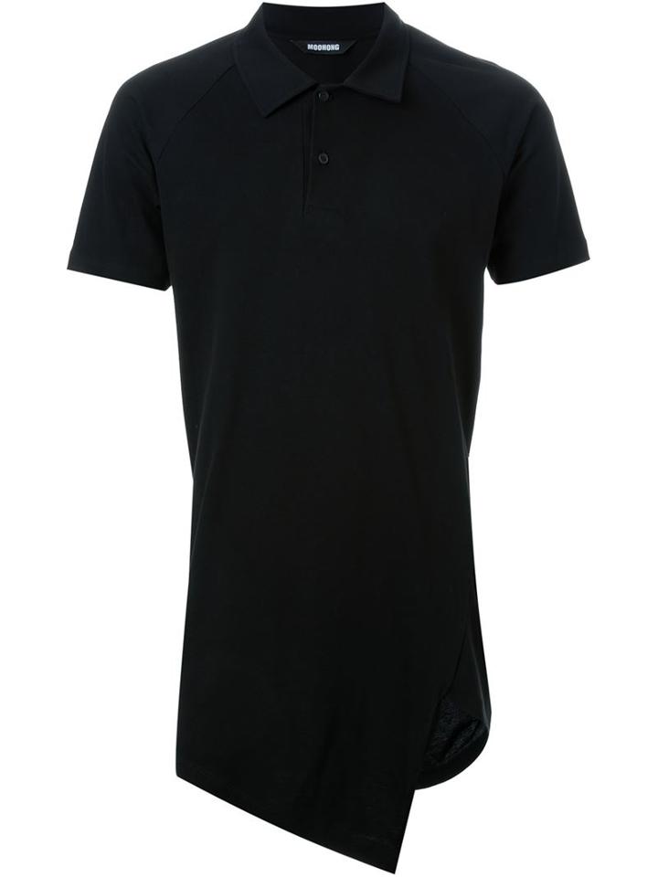 Moohong Long Asymmetric Polo Shirt
