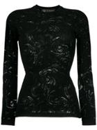 Versace Baroque Lace Top - Black