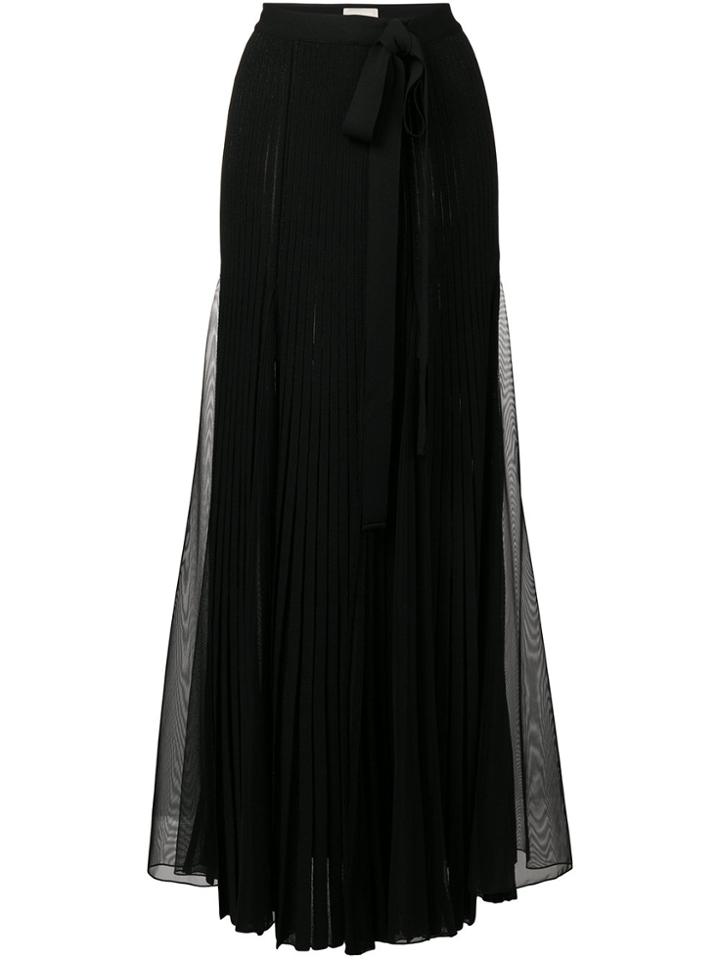 Elie Saab Long Slit Skirt - Black
