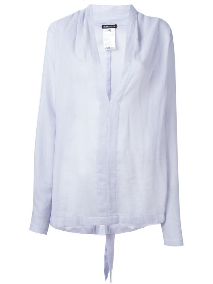 Ann Demeulemeester V-neck Blouse