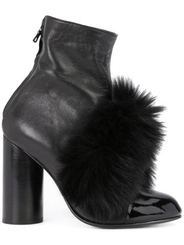 Valas Pompom Boots - Black