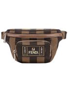 Fendi Striped Belt Bag - Brown