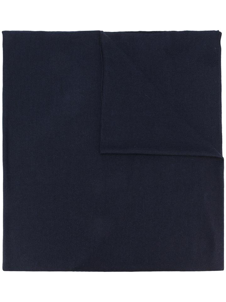 Lardini Plain Scarf - Blue