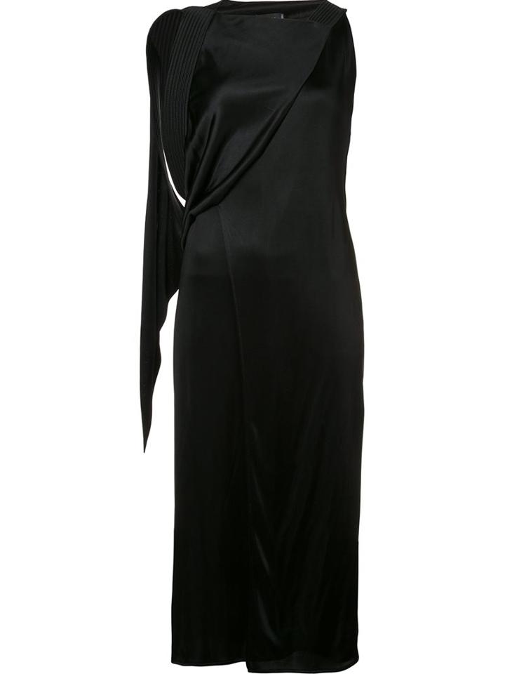 Atlein Draped Shoulder Dress