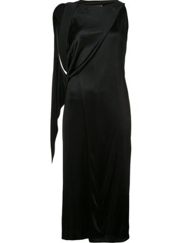 Atlein Draped Shoulder Dress