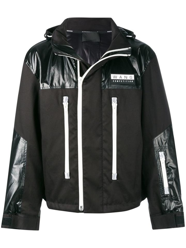 T By Alexander Wang Contrasting Panel Jacket - Black