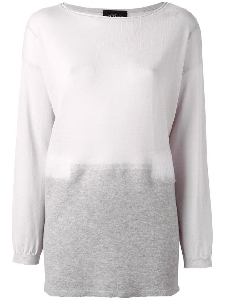 Les Copains Back Slit Sweater, Women's, Size: 42, Nude/neutrals, Wool/cashmere/virgin Wool