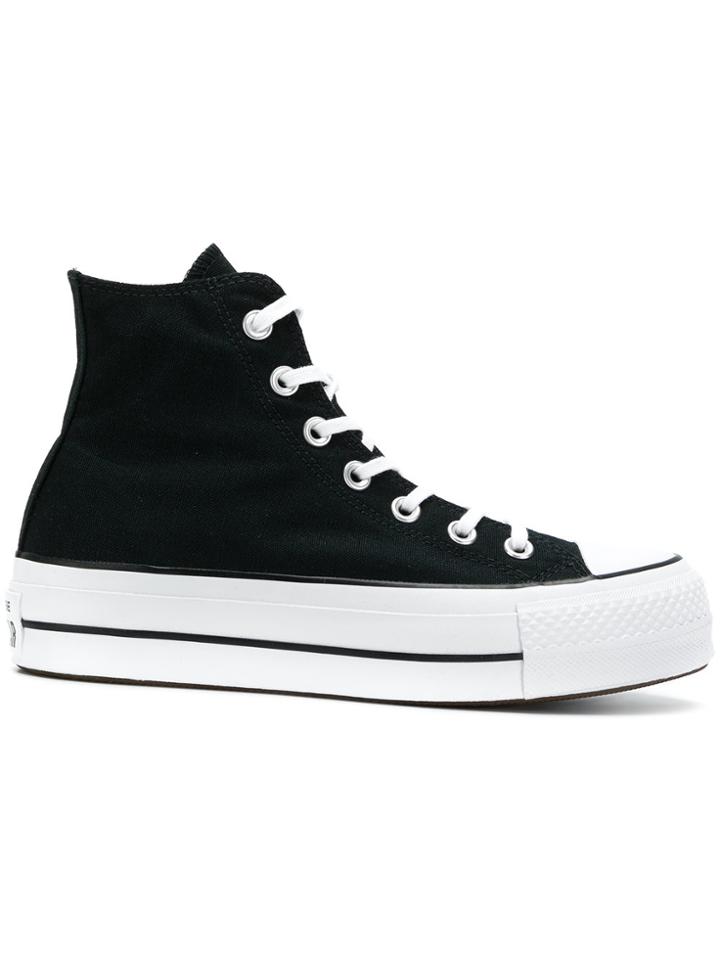 Converse Lift Hi-top Platform Sneakers - Black