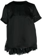Sacai Short Sleeved Top - Black