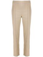 Hebe Studio High-waisted Smoking Pants - Neutrals